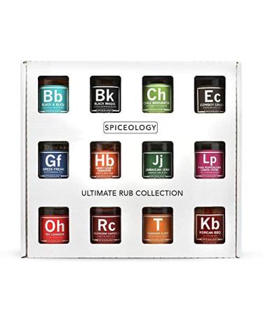 Spiceology - Ultimate Rub Collection - Set of 12 Gourmet BBQ Spice Rubs