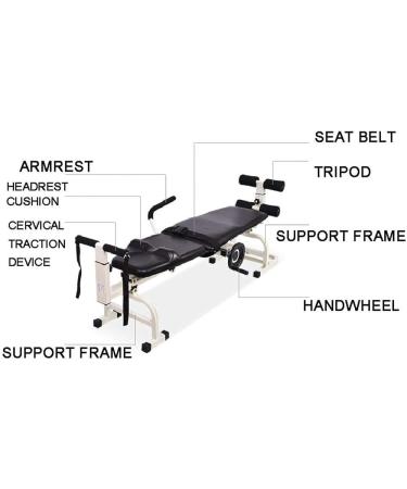 Home Use Cervical Spine Extension Stretcher Device Cervical and Lumbar Traction Bed Lumbar Traction Device for Lumbar Strain and Minor Injuries (46cm Wide) - Buy Online on GoSupps.com