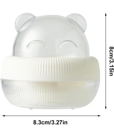 Makeup Sponge Travel Case Beauty Egg Storage Case Bear Shape - Beauty Sponge Storage Case Cute Make Up Sponges Case Travel Makeup Sponge Organize for Women White - Buy Online on GoSupps.com