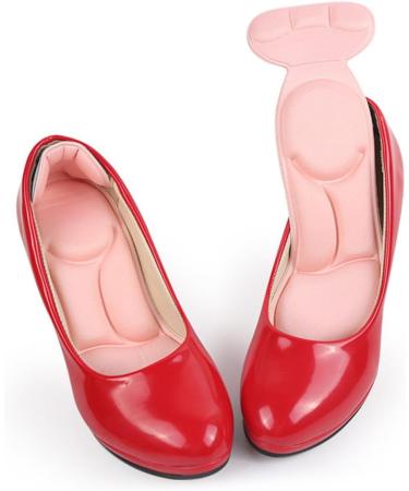 3 Pairs Gel Insoles for High Heels - Comfortable Shoe Inserts & Cushions for Men & Women | Non-Slip Self-Adhesive T Shape Design - Buy Online on GoSupps.com