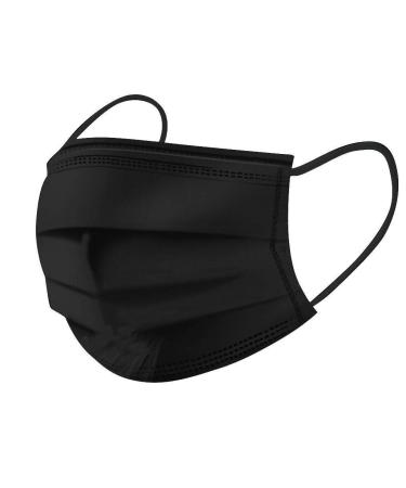 1ABOVE Disposable 3 Ply Breathable Face Mask (50Pcs Black) - Dustproof & Comfortable - Buy Online on GoSupps.com