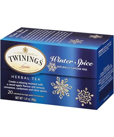 Twinings Herbal Tea Winter Spice - Caffeine Free 20 Bags | Warm & Cozy Blend - Buy Online on GoSupps.com