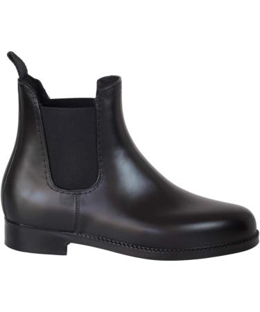 Lazura Jodhpur Winter Equestrian Boetettes - Black Chelsea Ankle Boots for Children Men & Women | Teddy Plush Lining | Size 40 Synthetic Leather Riding Skates - Buy Online on GoSupps.com
