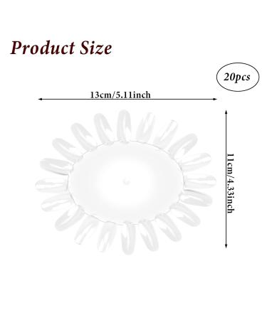 20 PCS Nail Polish Display Wheel - Plastic Swatches for Nail Art & Color Testing | Perfect for Manicure Practice - Buy Online on GoSupps.com