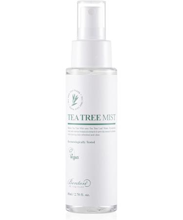 BENTON Tea Tree Mist 80ml - Tea Tree Leaf Water & Hyaluronic Acid for Skin - Moisturizing & Soothing Facial Mist for Irritated Sensitive Skin - Buy Online on GoSupps.com