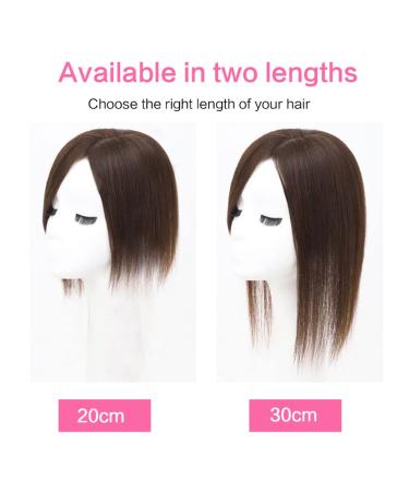 RemeeHi Clip-on Crown Hairpiece - 30cm Real Hair in Chestnut Brown for Effortless Style - Buy Online on GoSupps.com