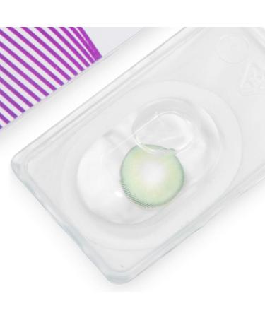 Buy Glamlens Elly Emerald Green Contact Lenses - Comfort Silicone Strong Color Coverage 1 Pair (2 Pieces) - Perfect for International Shipping - Buy Online on GoSupps.com