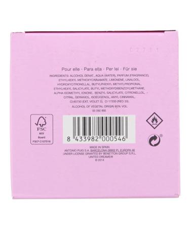 Benetton United Dreams Love Yourself Eau de Toilette Spray for Women 2.7 Ounce 2.7 Fl Oz (Pack of 1) - Buy Online on GoSupps.com