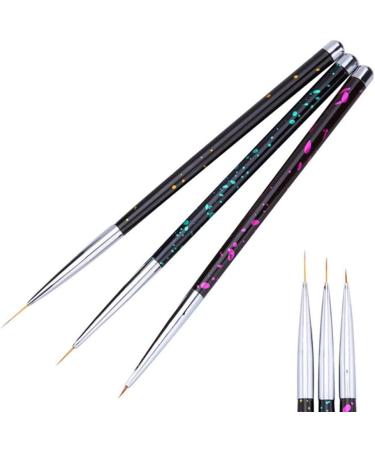 Ogquaton 3Pcs Fine Thin Nail Art Brush Set - UV Gel Liner & Polish Drawing Pens | New Release - Buy Online on GoSupps.com