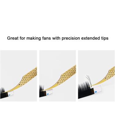 DASSEN Gold Lash Extension Tweezers - Precision Thin Tips for Mega Volume Lash Extensions - Buy Online on GoSupps.com