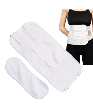 Buy Organic White Castor Oil Wrap Pack for Waist & Neck - Reusable Adjustable Promotes Relaxation & Digestion - International Shipping Available - Buy Online on GoSupps.com