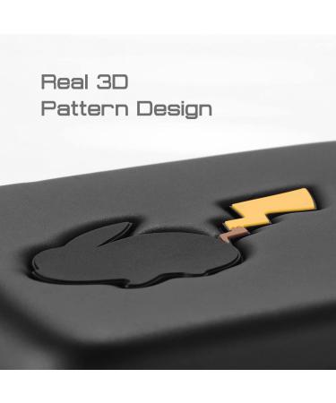 Tombert Hard-Shell Carrying Case for PTCG Trading Cards - Holds 400+ Cards - Perfect Gift for Boys - Fits Magic MTG and PTCG - Black Pika - Buy Online on GoSupps.com
