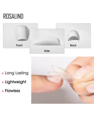 100pcs Artificial Nail Tips - 5 Sizes 2 Colors Boxed with Glue - Perfect for Nail Design - Buy Online on GoSupps.com