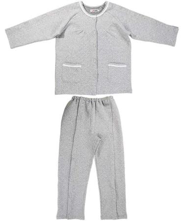 Daily Wear Patient Care Clothes | Easy Wear Cotton Velvet for Postoperative Rehabilitation | Gray XX-Large | Ideal for Hemiplegia & Long-Term Bed Rest - Buy Online on GoSupps.com