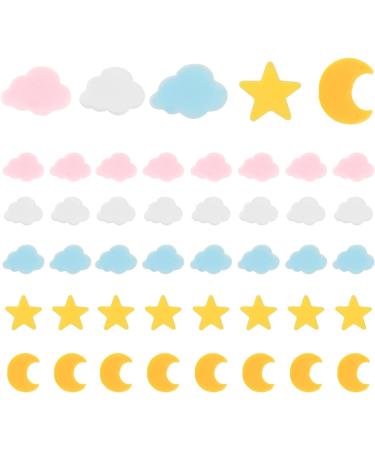 FOMIYES 4pcs 1 Nail Art Polymer Clay Sticker for Nails Star Moon Pendants Candy Stickers Nail Art Decoration Resin Sprinkles Nail Decals Fruit Stickers DIY Slices Decorative Sheet Manicure - Buy Online on GoSupps.com