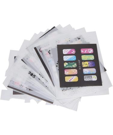 Nail Stencils 20pcs Colour PET Nail Art Printing Template Nail Art Sticker Manicure Decor for Household Nail Salon - Buy Online on GoSupps.com