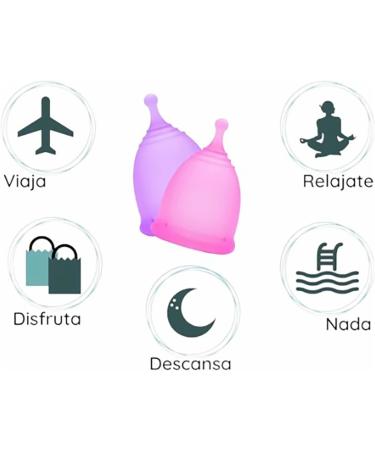 Pink Silicone Menstrual Cup - Reusable Soft & Flexible Eco-Friendly Design - Buy Online on GoSupps.com