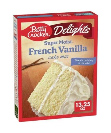 Betty Crocker Party Rainbow & Vanilla Cake Mix 376g (13.25oz) - Variety Pack