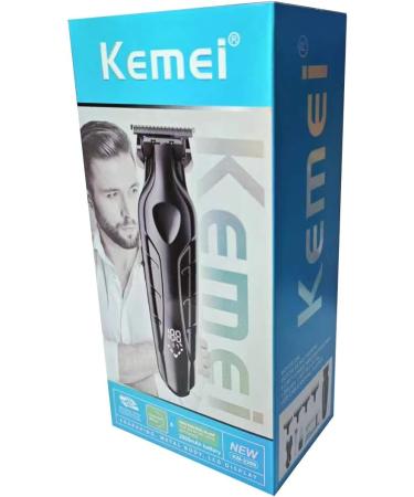 KEMEI 2269 Hair Clippers Men Professional T Blade Zero Gap Trimmer Electric Barber Trimmer Cordless Hair Clippers Rechargeable Beard Trimmer with LED Display - Buy Online on GoSupps.com