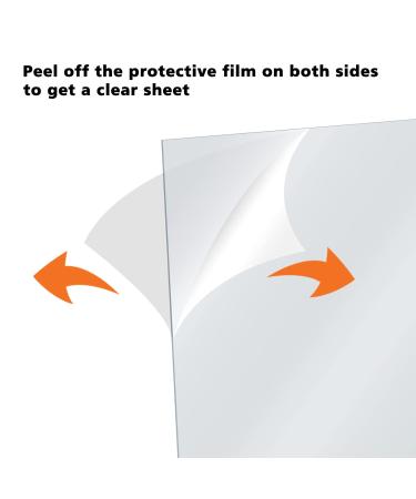 Egofine 11x14 Clear Plexiglass Sheets 12 Pack - 0.04 Thick Acrylic for Crafting Projects, Picture Frames - Easy to Cut, Transparent Plastic Cast - Buy Online on GoSupps.com