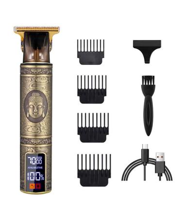 Hair Clippers Electric Beard Trimmer for Men LCD Display Rechargeable 1200mAh Battery Precision Outlining and Smooth Clipping Ideal Gifts for Men