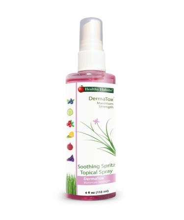 Healthy Habits DermaTox 4oz Soothing Spritz Topical Spray - All Natural All Purpose Safe and Effective Topical Spray Soothing Skin Nourishment