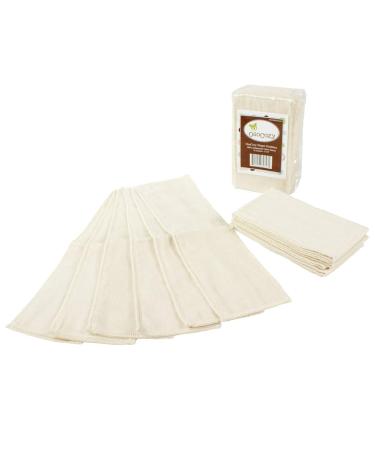 OsoCozy Gauze Diaper Doublers - Pack of 12 (Unbleached)