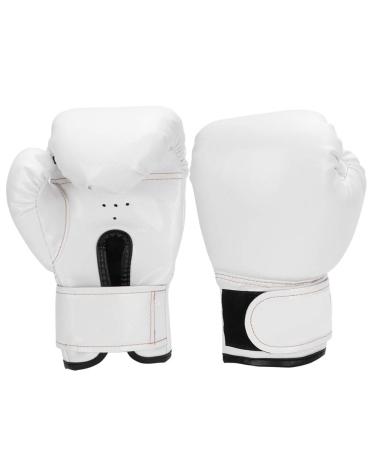 Ruiqas Kids Boxing Punching Gloves, PU Leather Gym Sparring Gloves Hand Protector Guard Sandbag Training Gloves Martial Arts WHITE