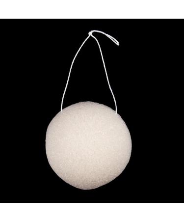 GROCKSTR 5X Konjac Konnyaku Jelly Fiber Face Makeup Wash Pad Cleaning Sponge Puff Exfoliator-White - Buy Online on GoSupps.com