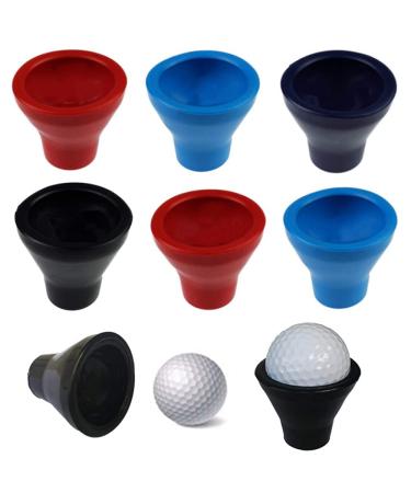 APZDFGIFCD 6 Pack Golf Ball Retriever Putter Picker Grip Pick Up Tool,Putter Ball Pick up, Golf Ball Pick-Up Suction Cup 5 Colors (Mixed Color)