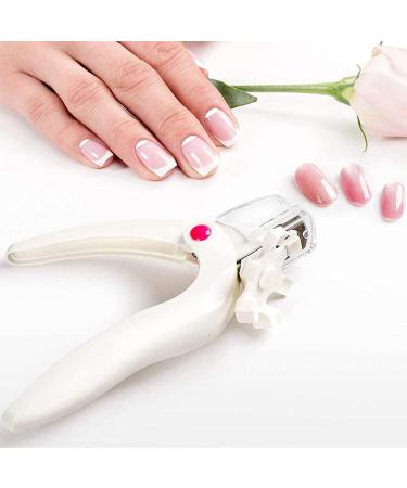 JZF Acrylic Nail Clipper Professional Adjustable Stainless Steel Artificial Nail Clipper Gel False Nails Tips Cutter for Nail Art Manicure Tool (White) - Buy Online on GoSupps.com