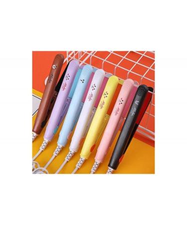 Hair Straightener and Curling Iron Cartoon Design Heat Protective Mini (Purple)