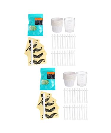 Minkissy 2 sets of nasal hair rod set for nasal wax nasal wax stick spatula eyebrow-nose wax for removing nasal wax multi-purpose spatula adjust paper