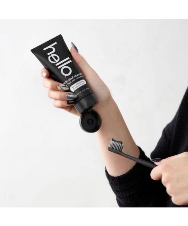 Hello Activated Charcoal Toothpaste - Fluoride & Whitening, Fresh Mint, Vegan, Gluten-Free, 3 Pack - Buy Online on GoSupps.com