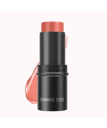 Highlighter Stick Mineral Cream Contour Stick Enhance Eomplexion And Stereo Feeling Waterproof And Sweatproof Oil-control (#06 BLUSH CHARM 6 g) #06 Blush Charm 6 g (Pack of 1)