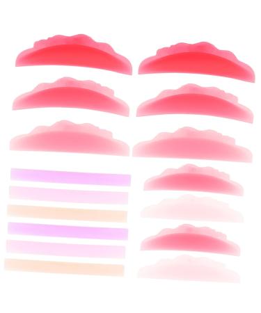 DRESSOOS 8 Pairs Eyelash Silicone Gasket Lash Lift Pads Silicone Eyelash Perming Rod Eyelash Perming Curler Lash Lift Kit Lash Lift Silicone Pads Eyelash Lift Tool Eyelash Perming Gasket