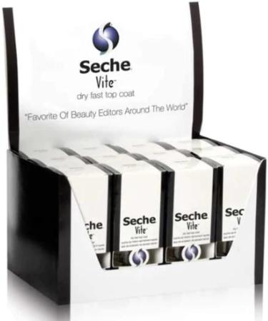 Seche Vite Dry Fast Top Coat Display Case Set 12 Pieces 2.7 Pounds - Buy Online on GoSupps.com