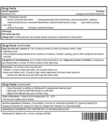 Alleviate All Natural Hemorrhoid Treatment Ointment - Fast Relief with Peppermint, Coconut Oil, Shea Butter - 1.7 oz - Buy Online on GoSupps.com