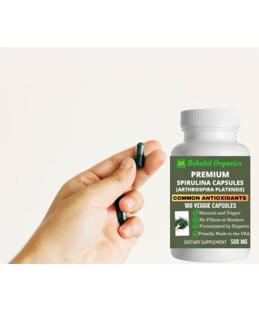 Behalal Organics Spirulina Quick Release Capsules - Buy Online on GoSupps.com