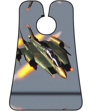 Jet Fighters Print Beard Bib Apron - Ultimate Beard Hair Catcher for Men | Trimming & Shaving Cape Cloth - Buy Online on GoSupps.com