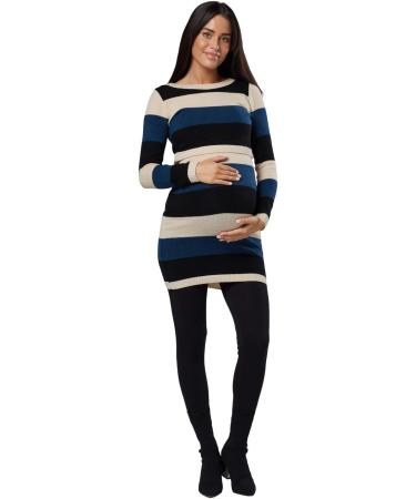 Zeta Ville Maternity Nursing Knitted Tunic Crew Neck Cut Out 453 Beige - Size 8-10 - Buy Online on GoSupps.com