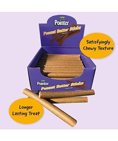 Pointer Peanut Butter Flavoured Sticks - Satisfyingly Chewy Texture Variety 13 kg clear - Buy Online on GoSupps.com
