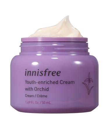 Innisfree Orchid Youth Enriched Cream Hyaluronic Acid Face Moisturizer 1.69 Fl Oz - Hydrating Anti-Aging Facial Cream - Buy Online on GoSupps.com