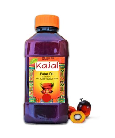 Kajal Huile de palme 500 ml Huile de palme rouge de qualit sup rieure du Ghana riche en b ta-carot ne Id al pour la cuisine et la p tisserie Couleur naturelle v g talienne et sans additifs