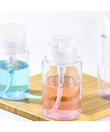 4 Pack Lockable 100ml Clear Pump Dispenser Bottles - Ideal for Travel Toner & Lotion - Perfect Cosmetic Organizer - Buy Online on GoSupps.com