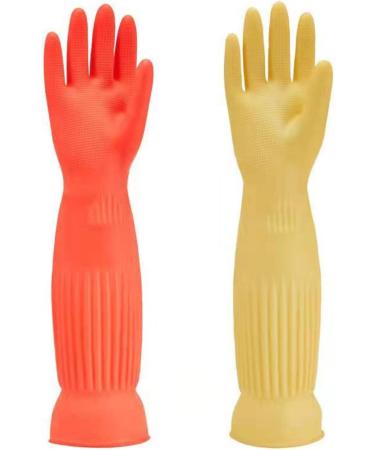 Latex Gloves Rubber Kitchen Car Wash Household Cleaning Rubber Rubber Gloves Extended Car Wash Without Backflow chengse Large - Buy Online on GoSupps.com