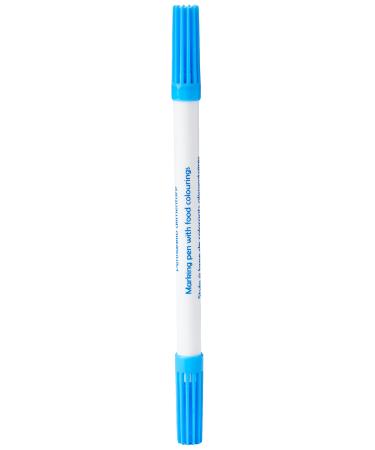 COLOUR SPLASH Edible Food Colouring Pen Dual Tip Icing Pens Food-Safe Paint Markers for Writing Messages & Drawing on Cakes & Cupcakes Colourful & Easy to Use - Blue 2ml