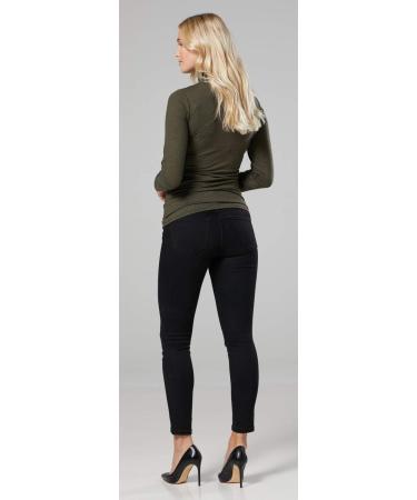 Happy Mama Maternity Nursing Roll Neck Top 1289 - Khaki, Size 16 - Buy Online on GoSupps.com