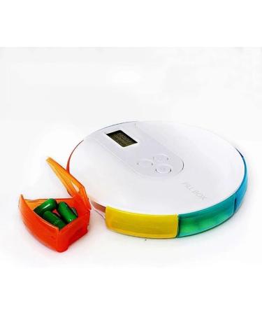 QUR 1 PCS 7-Day Automatic Pill Dispenser Portable Electronic Medication Organizer Plastic Weekly Smart Timing Pill Reminder for with Alarm - Buy Online on GoSupps.com