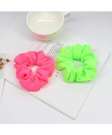 Buy 7 Pcs Neon Hair Ties - Colorful Interlock Elastic Hair Bands for Girls - International Shipping Available - Buy Online on GoSupps.com